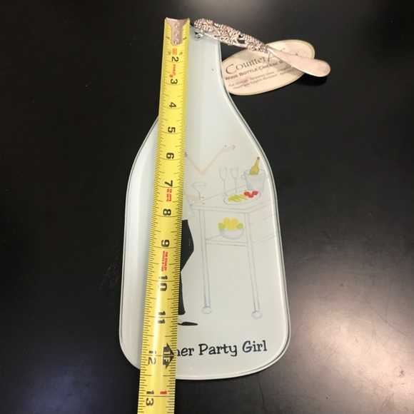 Wine bottle cheese server and cheese knife. NWT - Picture 3 of 4